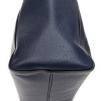Shoulder Bag Medium Swing Tote Navy Grained Calfskin Leather
