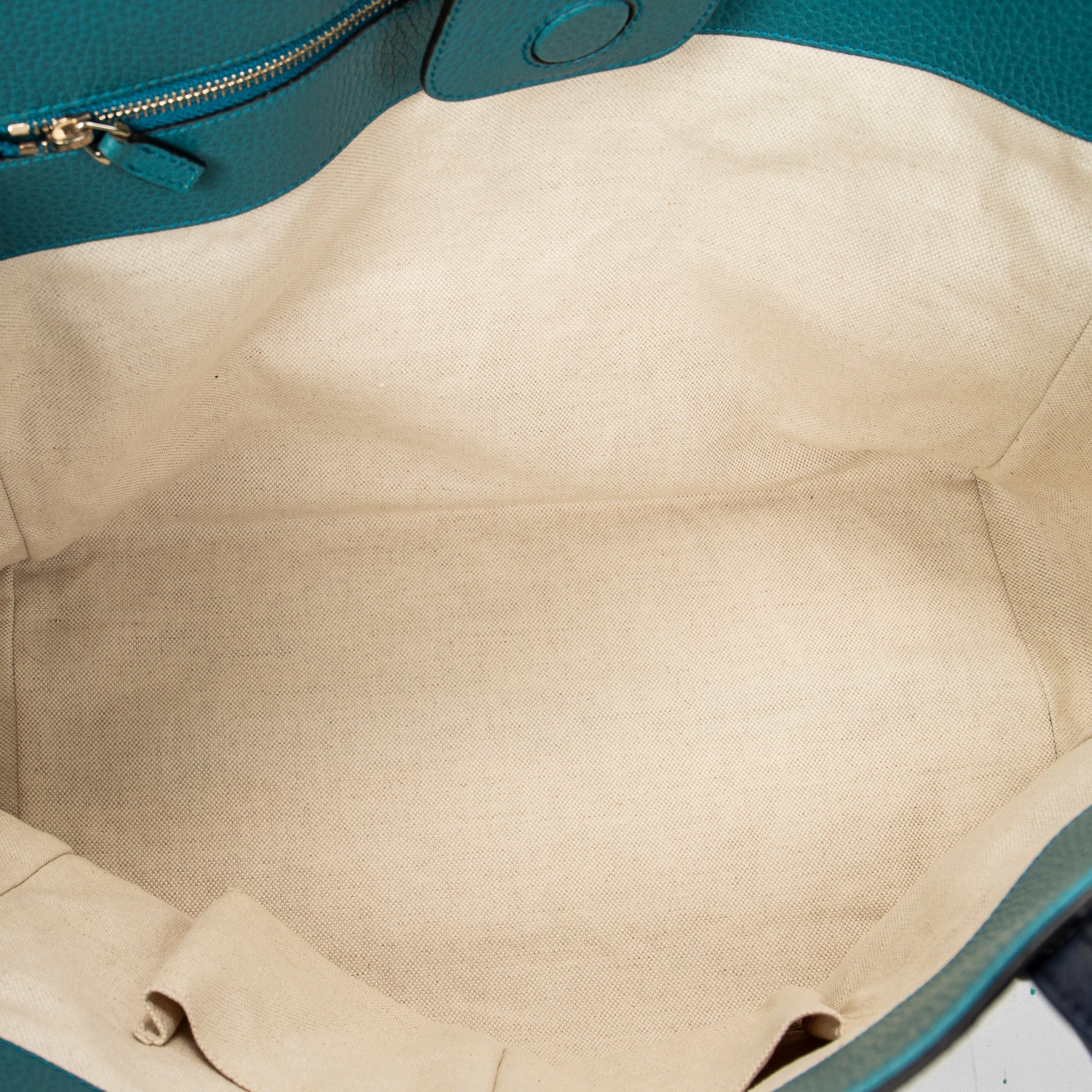 Shoulder Bag Medium Swing Tote Navy Grained Calfskin Leather