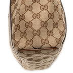 Shoulder Bag Zip Shopping Tote Brown Monogrammed Canvas