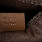 Shoulder Bag Zip Shopping Tote Brown Monogrammed Canvas