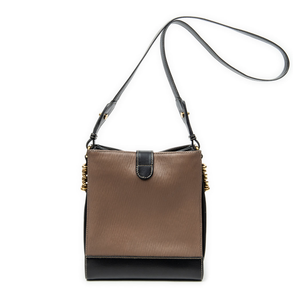 Shoulder Bag Velazquez Bucket Shoulder Bag Brown Calfskin Leather