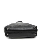 Shoulder Bag Shopping Tote Black Vitello Soft Leather