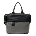 Shoulder Bag Reversible Tote Black Nylon Canvas