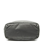 Shoulder Bag Reversible Tote Black Nylon Canvas