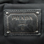 Shoulder Bag Reversible Tote Black Nylon Canvas