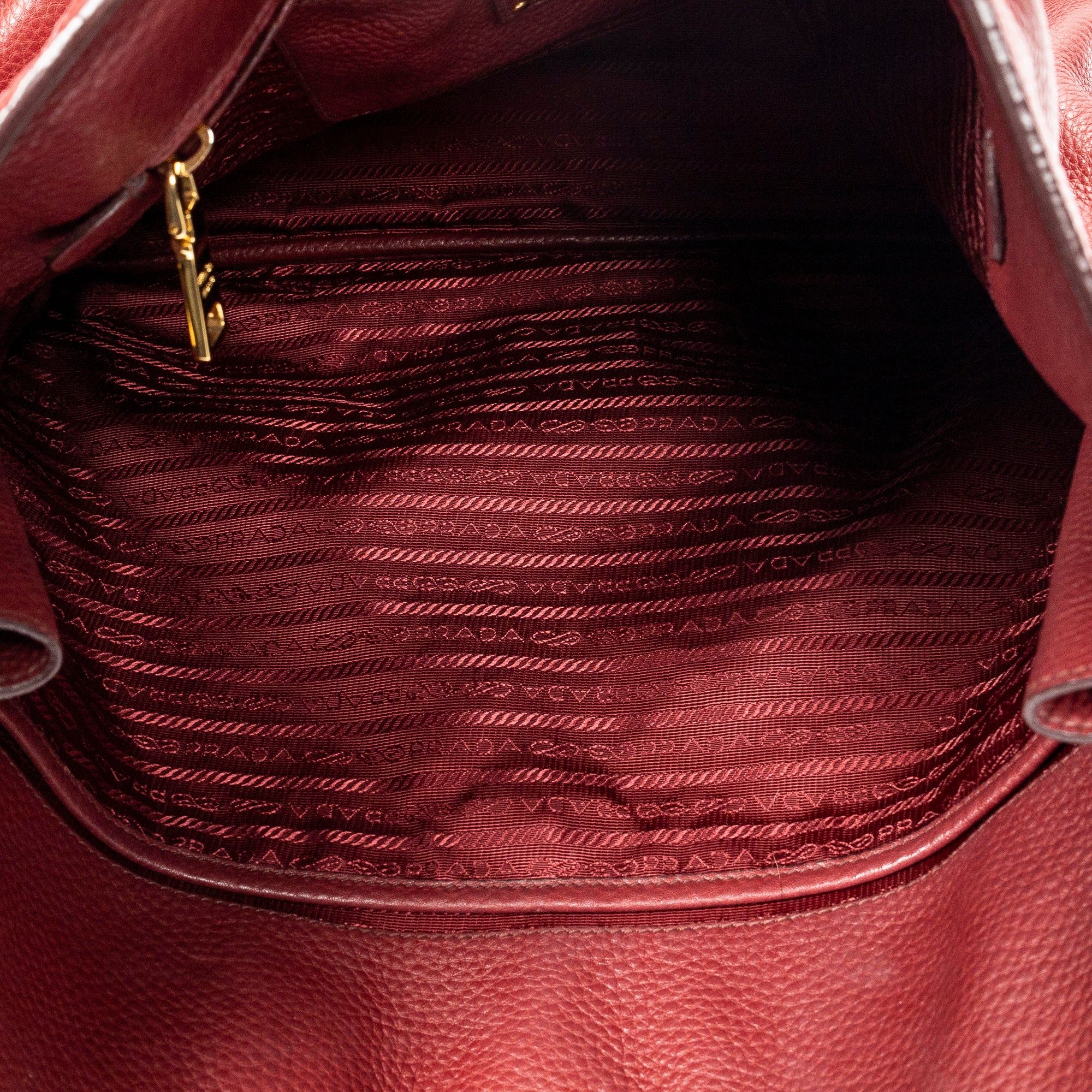 Shoulder Bag Size Zip Tote Red Vitello Daino Leather