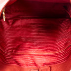 Shoulder Bag Large Shopper Tote Red Vitello Daino Leather