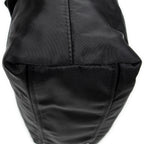 Shoulder Bag Bow Tote Black Nylon Canvas