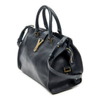 Shoulder Bag Small Classic Y Cabas Navy Calfskin Leather
