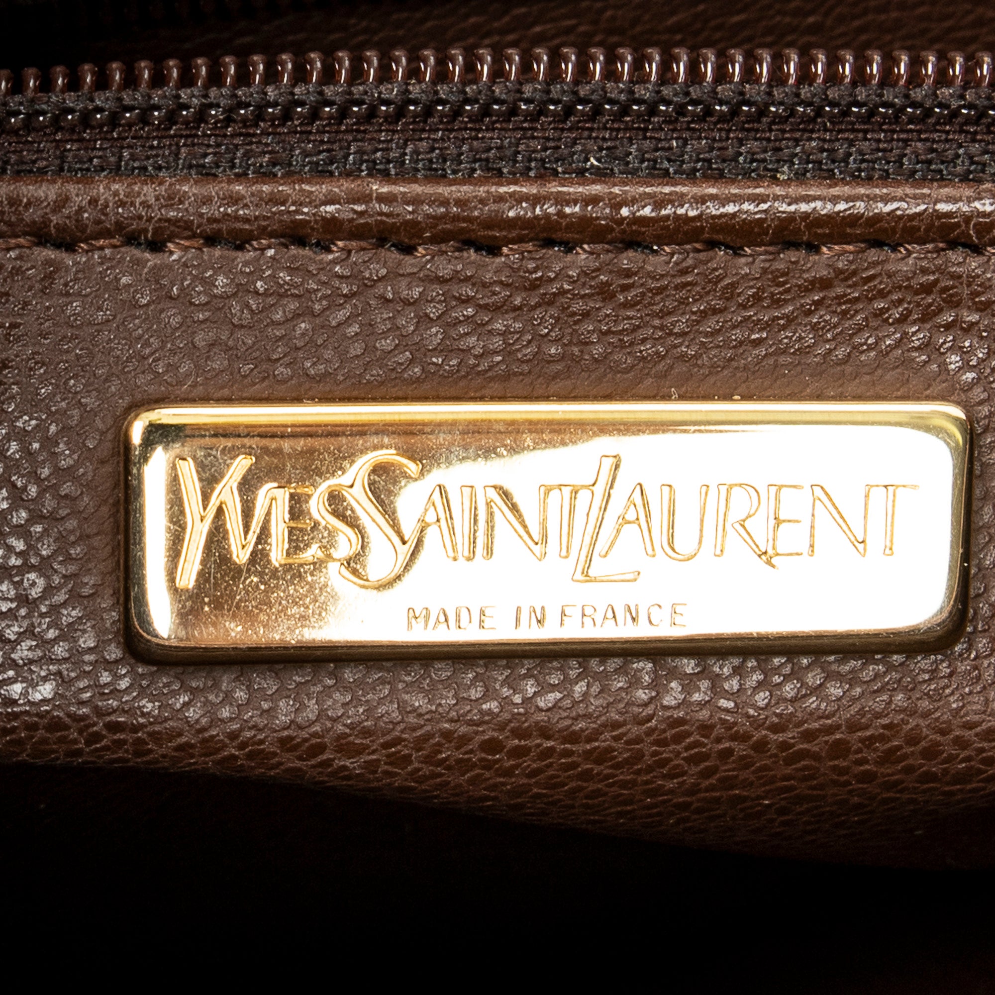 Shoulder Bag Flap Crossbody Brown Cutout Y Leather