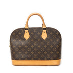 Handbag Alma PM Brown Monogram Canvas