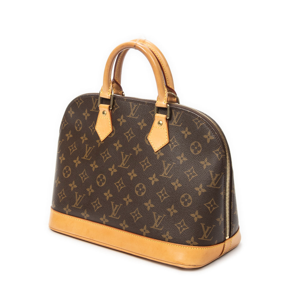 Handbag Alma PM Brown Monogram Canvas