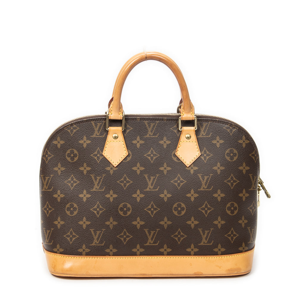 Handbag Alma PM Brown Monogram Canvas
