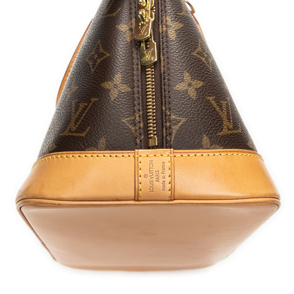 Handbag Alma PM Brown Monogram Canvas