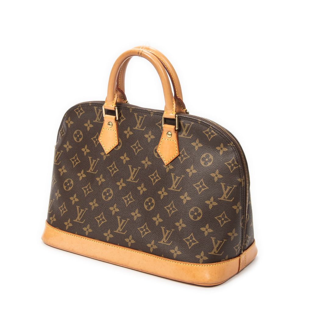 Handbag Alma PM Brown Monogram Canvas