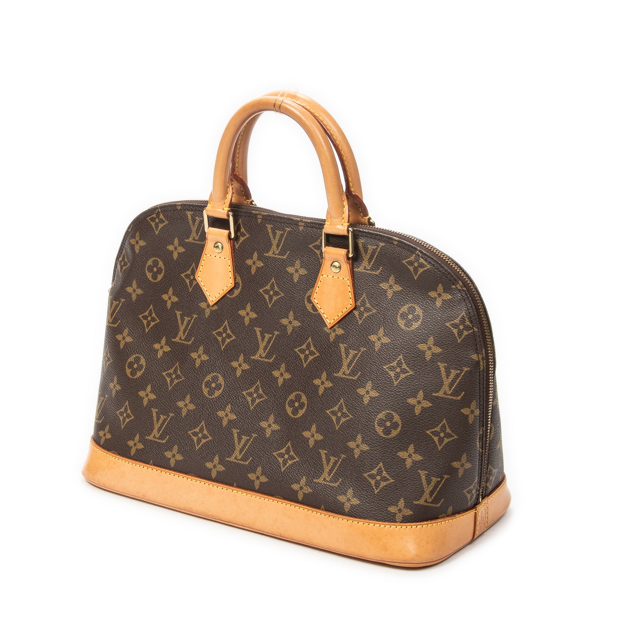 Handbag Alma PM Brown Monogram Canvas