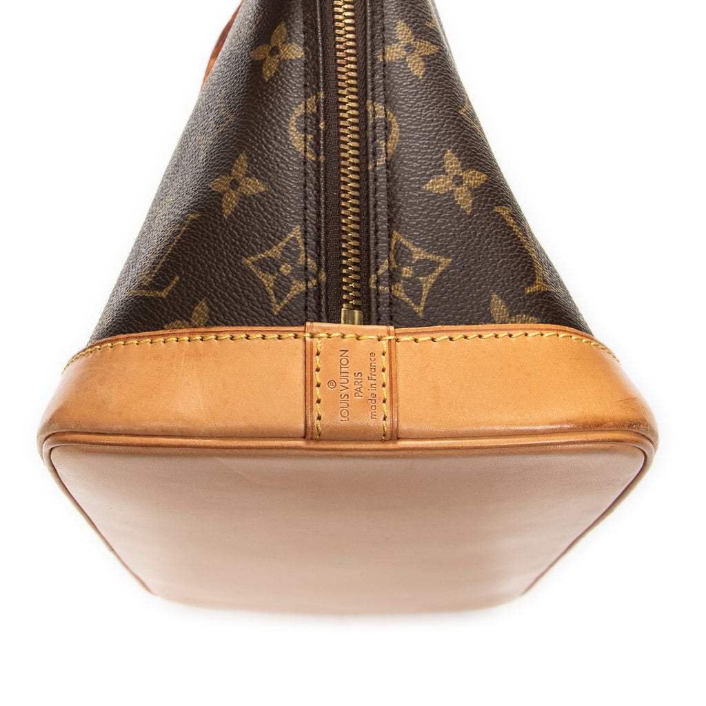 Handbag Alma PM Brown Monogram Canvas
