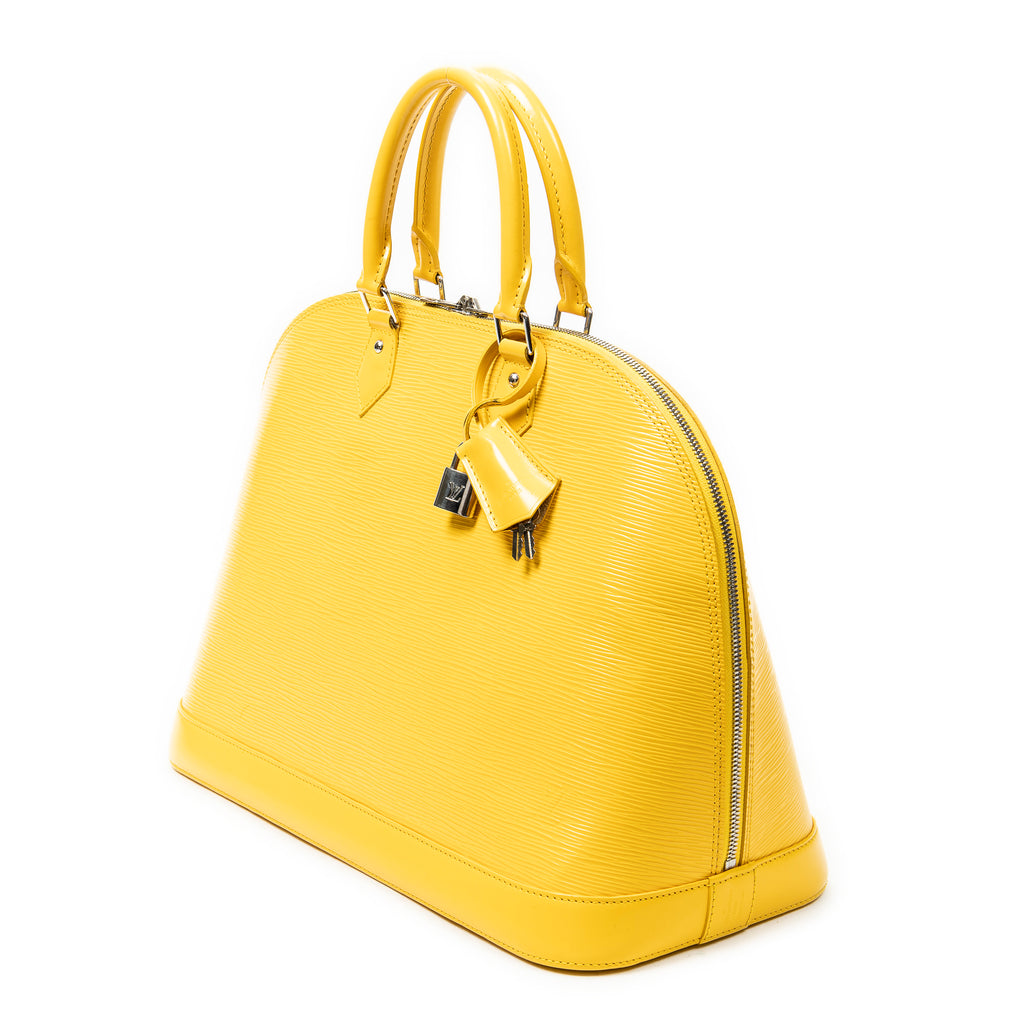 Handbag Alma GM Citron Epi
