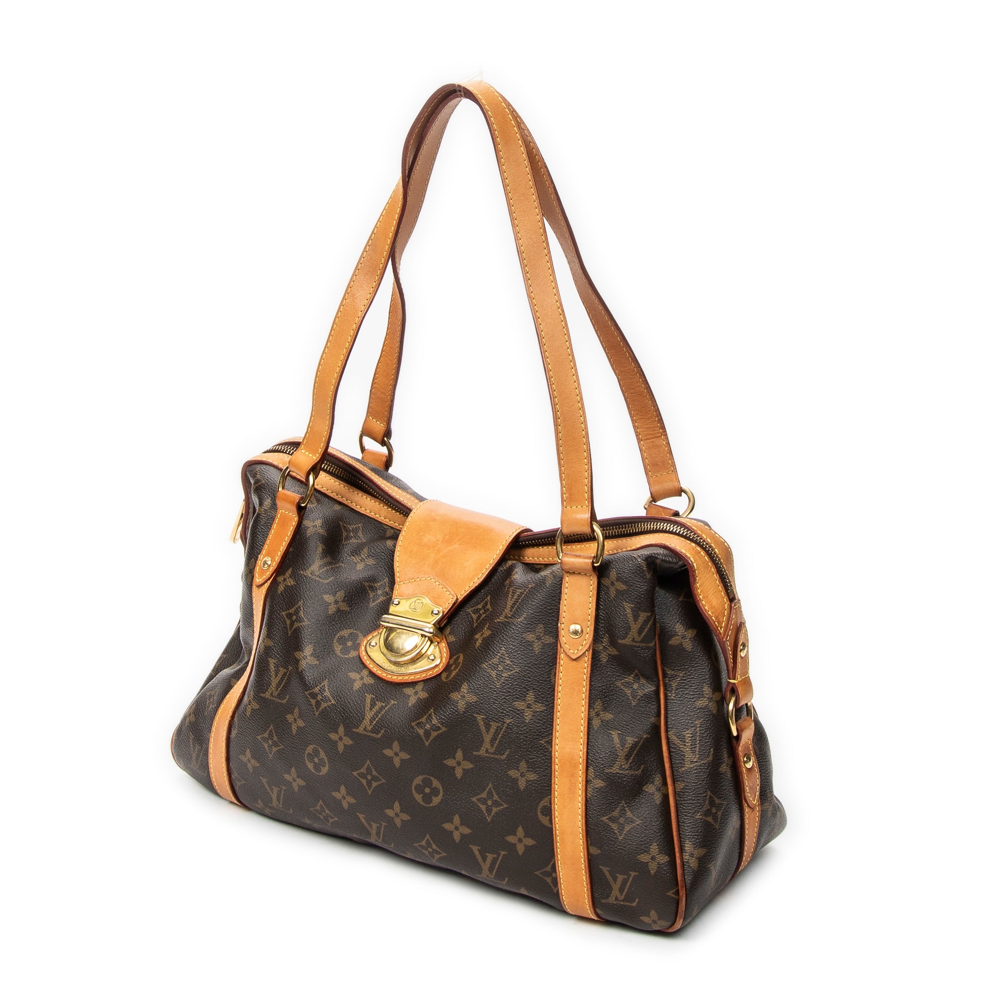 Shoulder Bag Stresa Brown Monogram Canvas