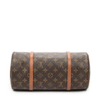 Handbag Papillon 30 Brown Monogram Canvas