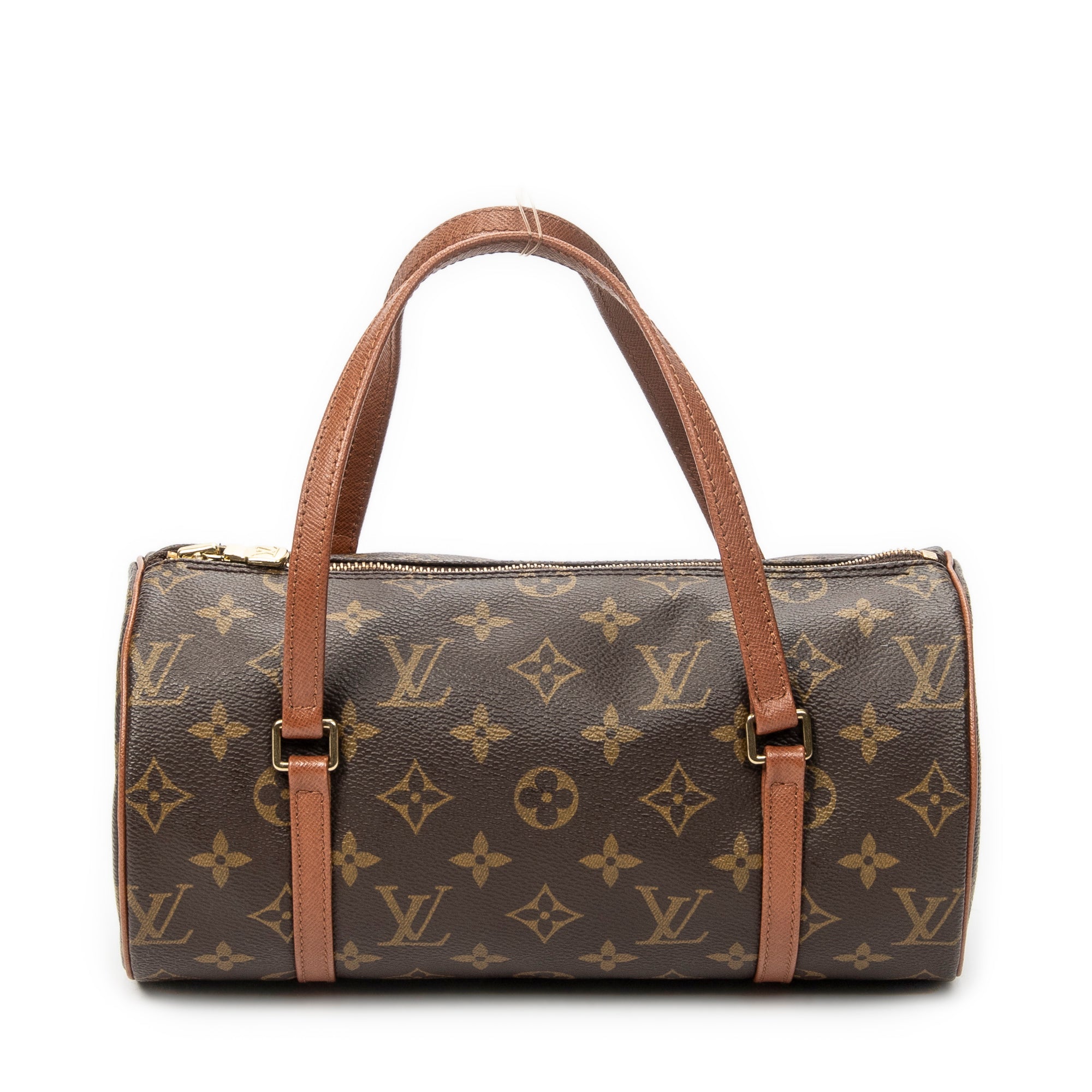 Handbag Papillon 26 Brown Monogram Canvas