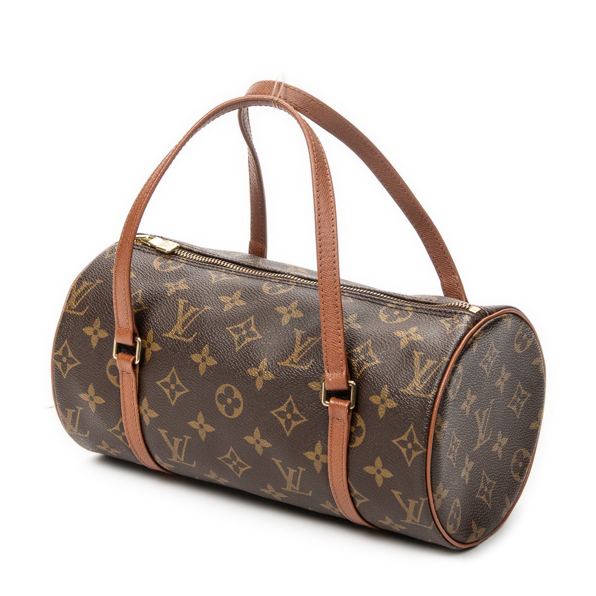 Handbag Papillon 26 Brown Monogram Canvas