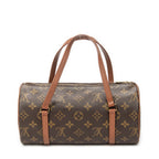 Handbag Papillon 26 Brown Monogram Canvas