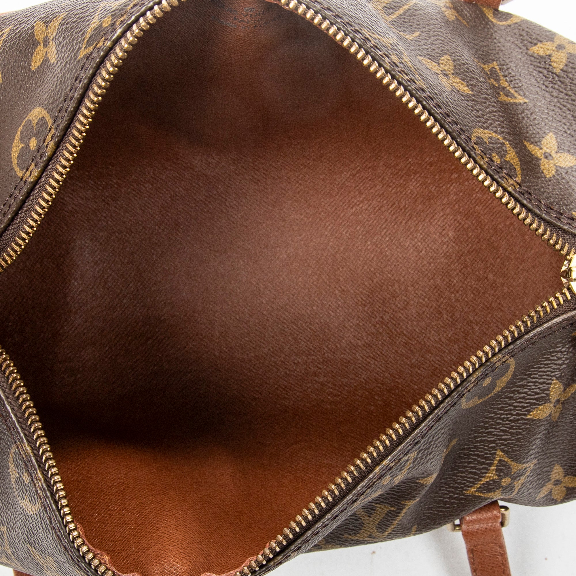 Handbag Papillon 26 Brown Monogram Canvas