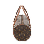 Handbag Papillon 26 Brown Monogram Canvas