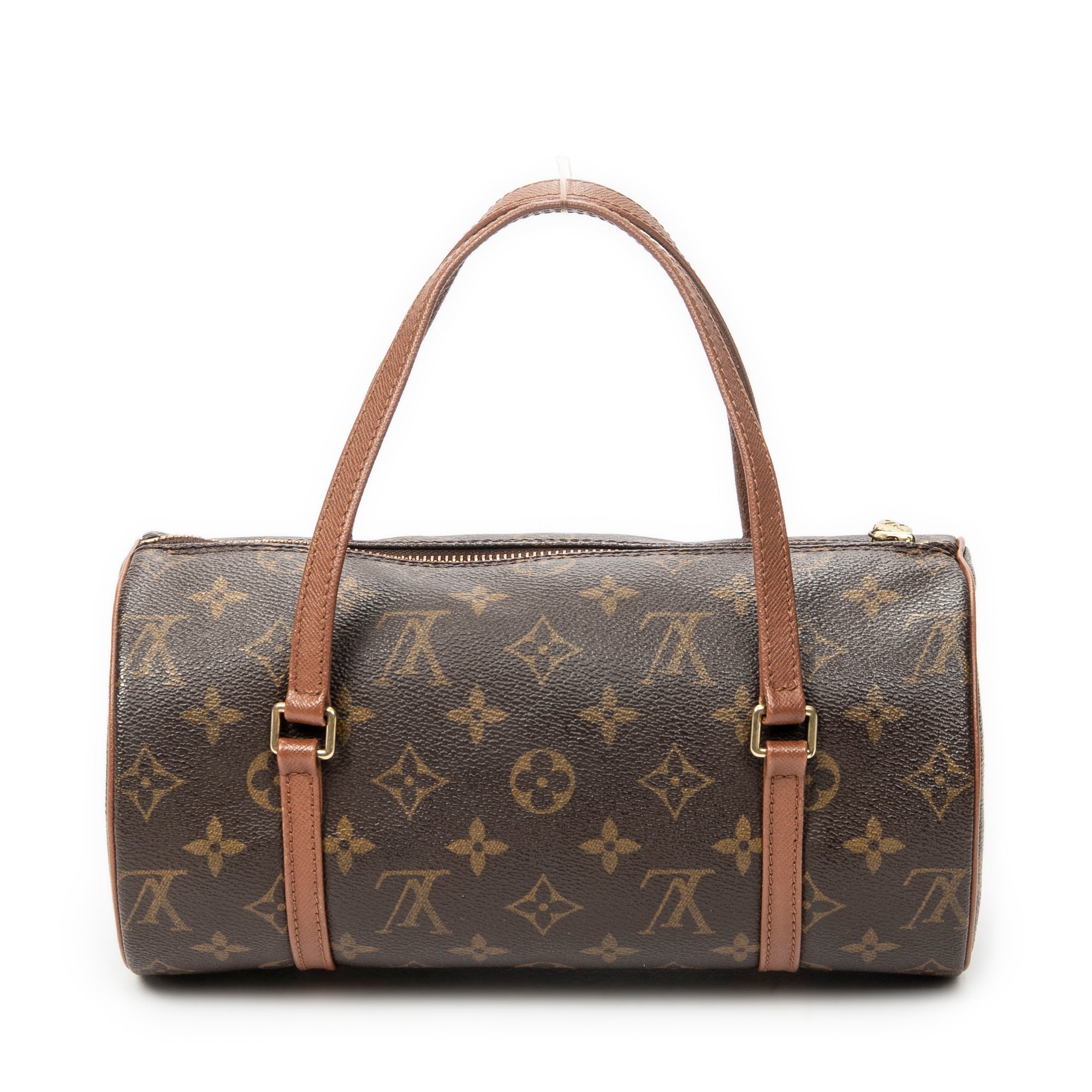 Handbag Papillon 26 Brown Monogram Canvas