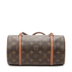 Handbag Papillon 26 Brown Monogram Canvas