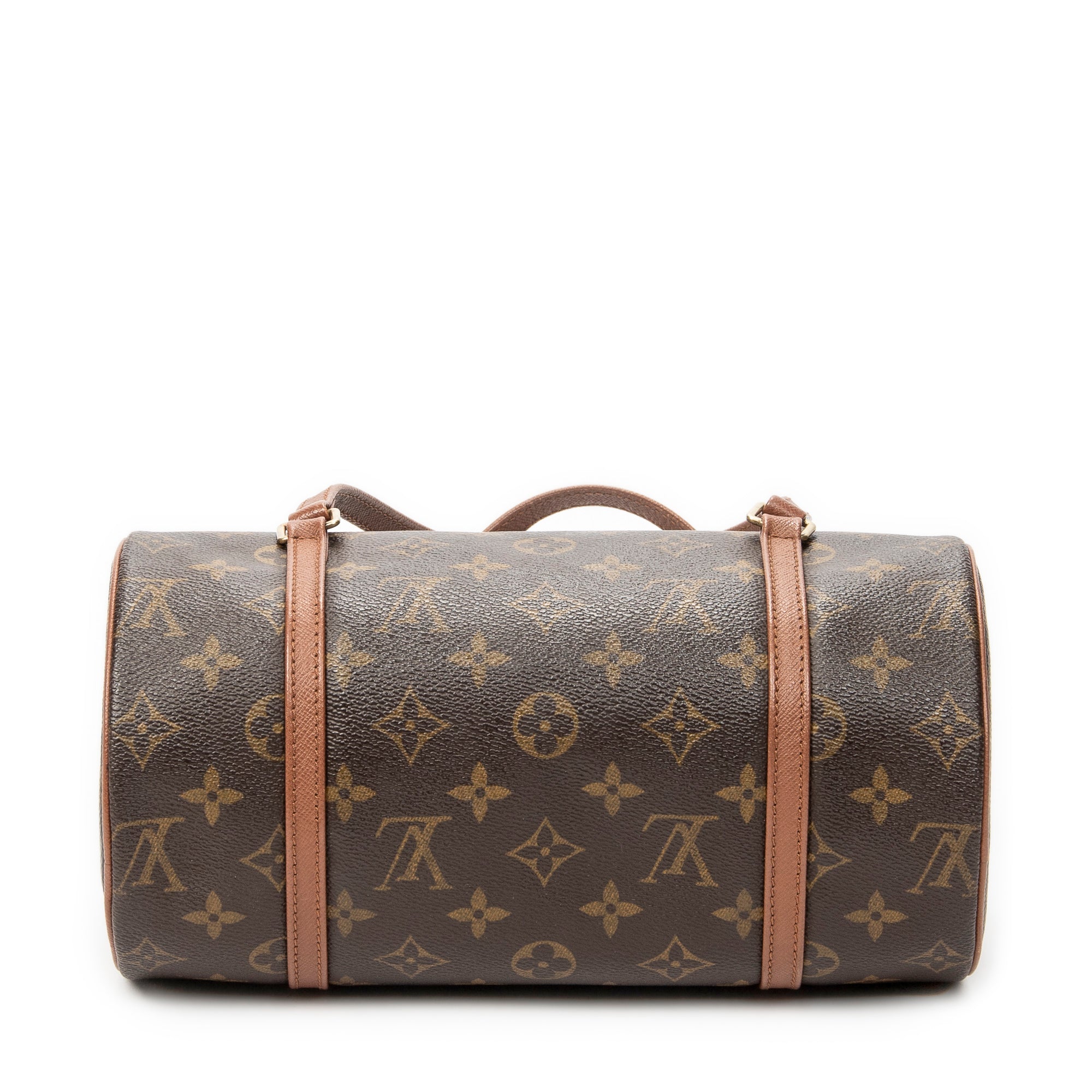 Handbag Papillon 26 Brown Monogram Canvas