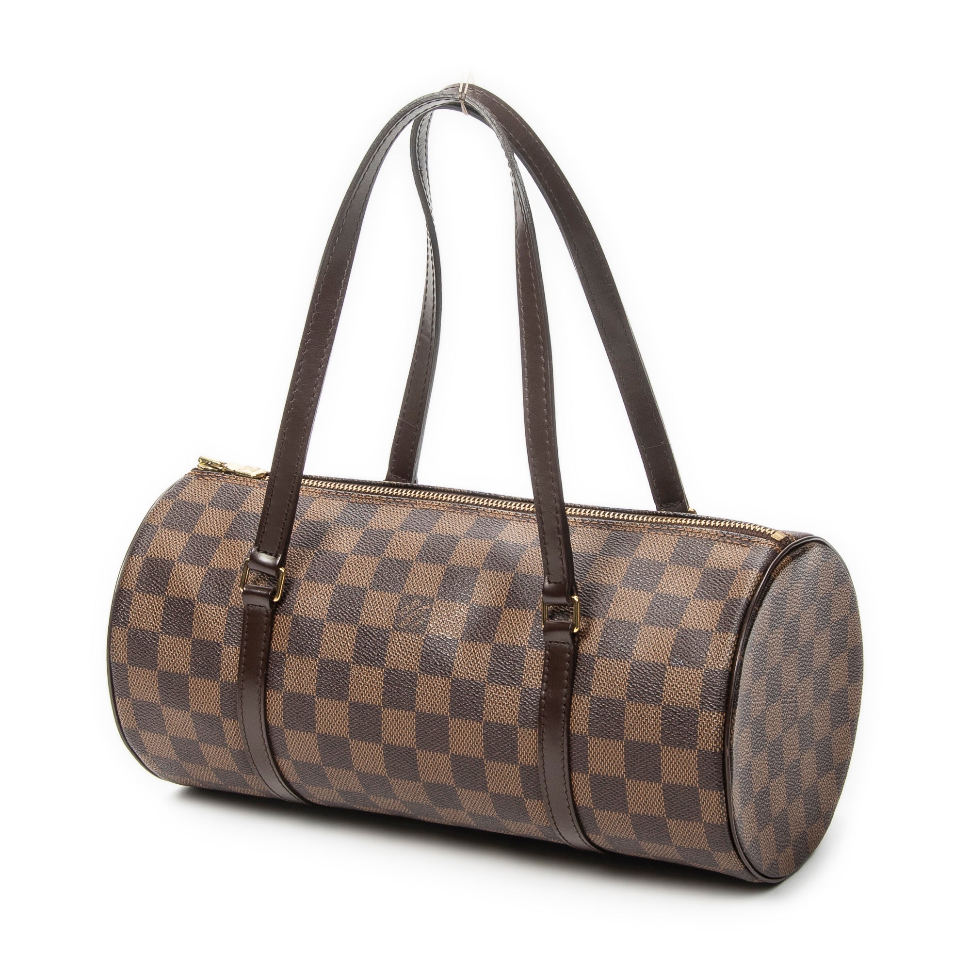 Handbag Papillon 30 Brown Damier Ebene