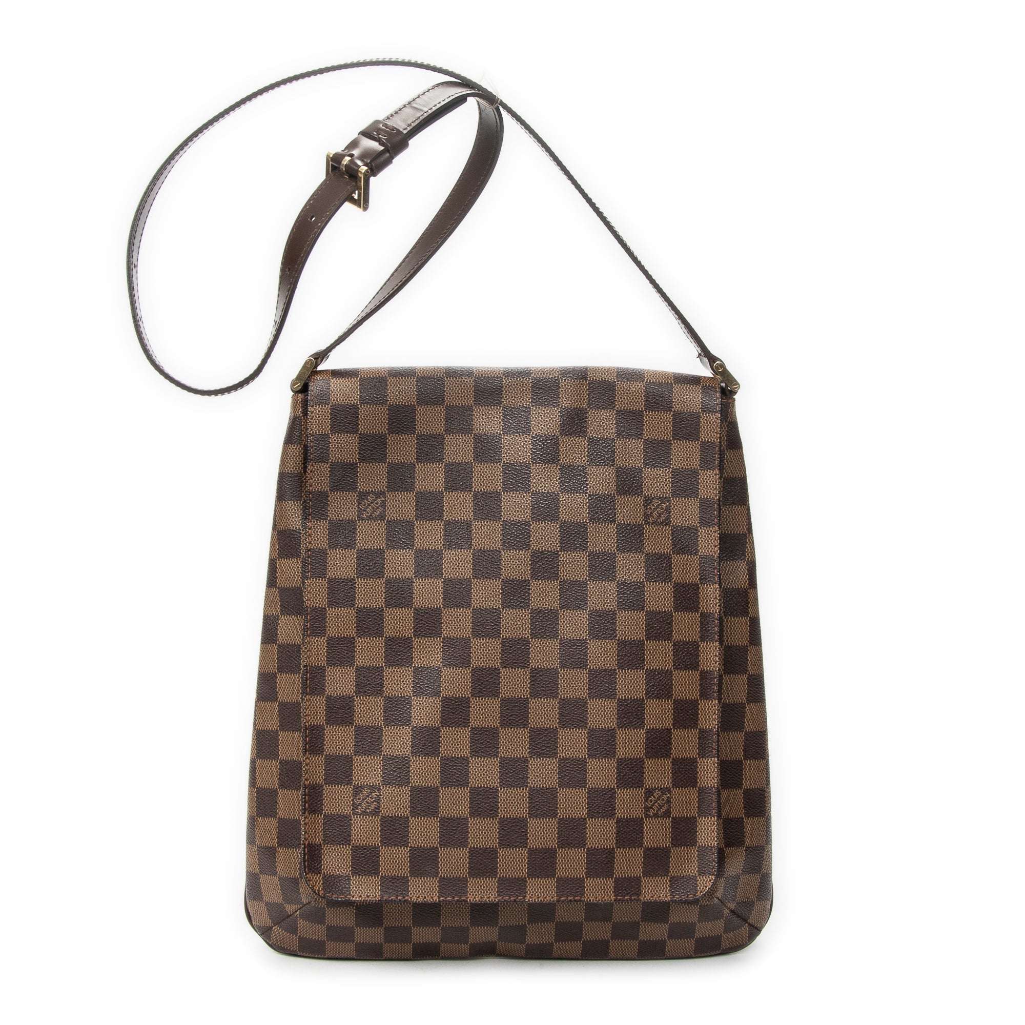 Shoulder Bag Musette Brown Damier Ebene