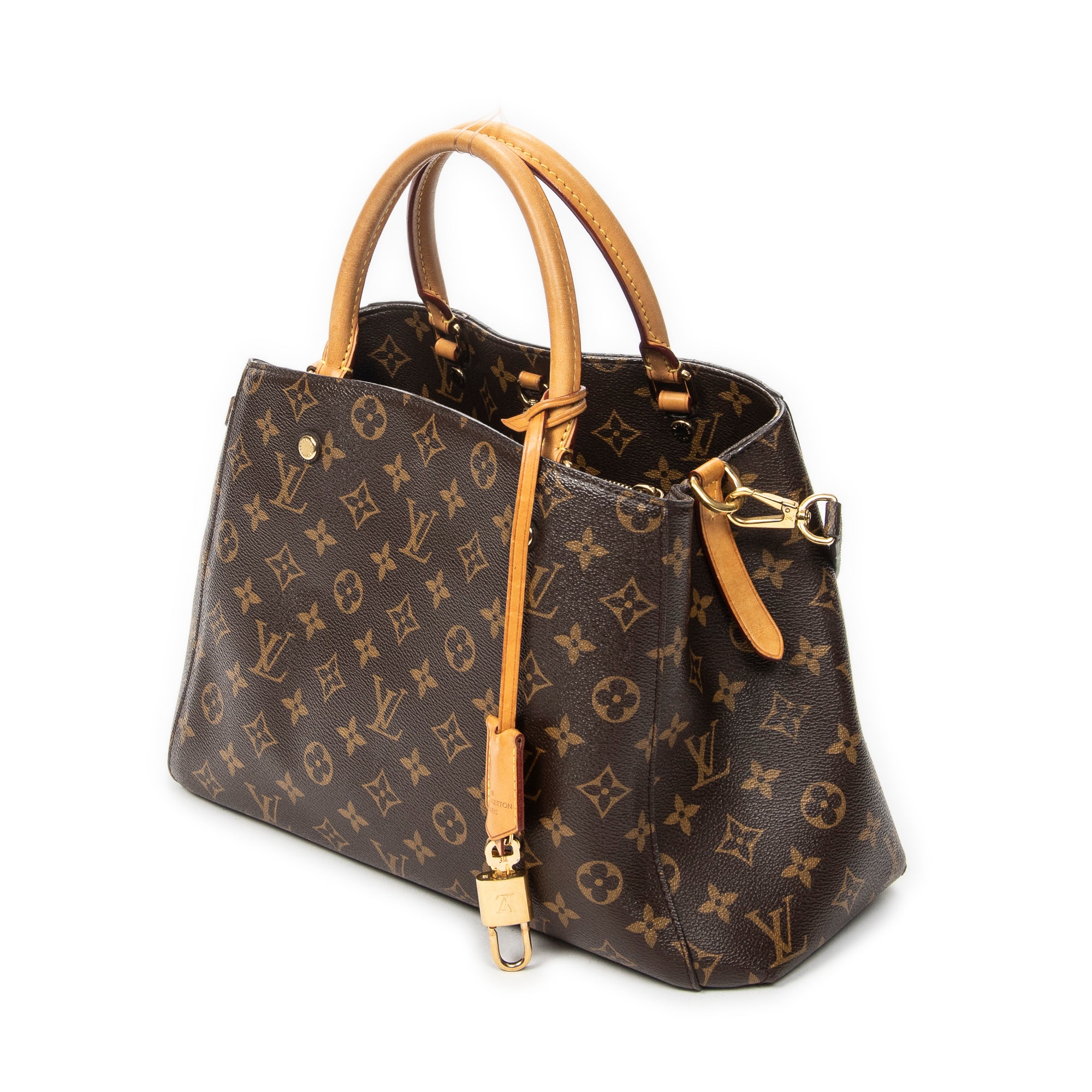 Shoulder Bag Montaigne MM Brown Monogram Canvas