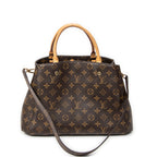 Shoulder Bag Montaigne MM Brown Monogram Canvas