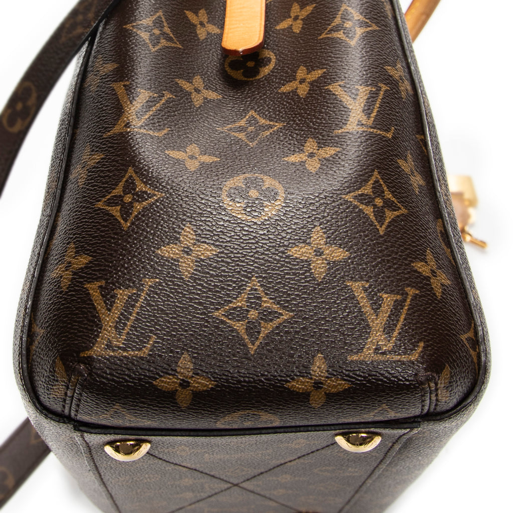 Shoulder Bag Montaigne MM Brown Monogram Canvas