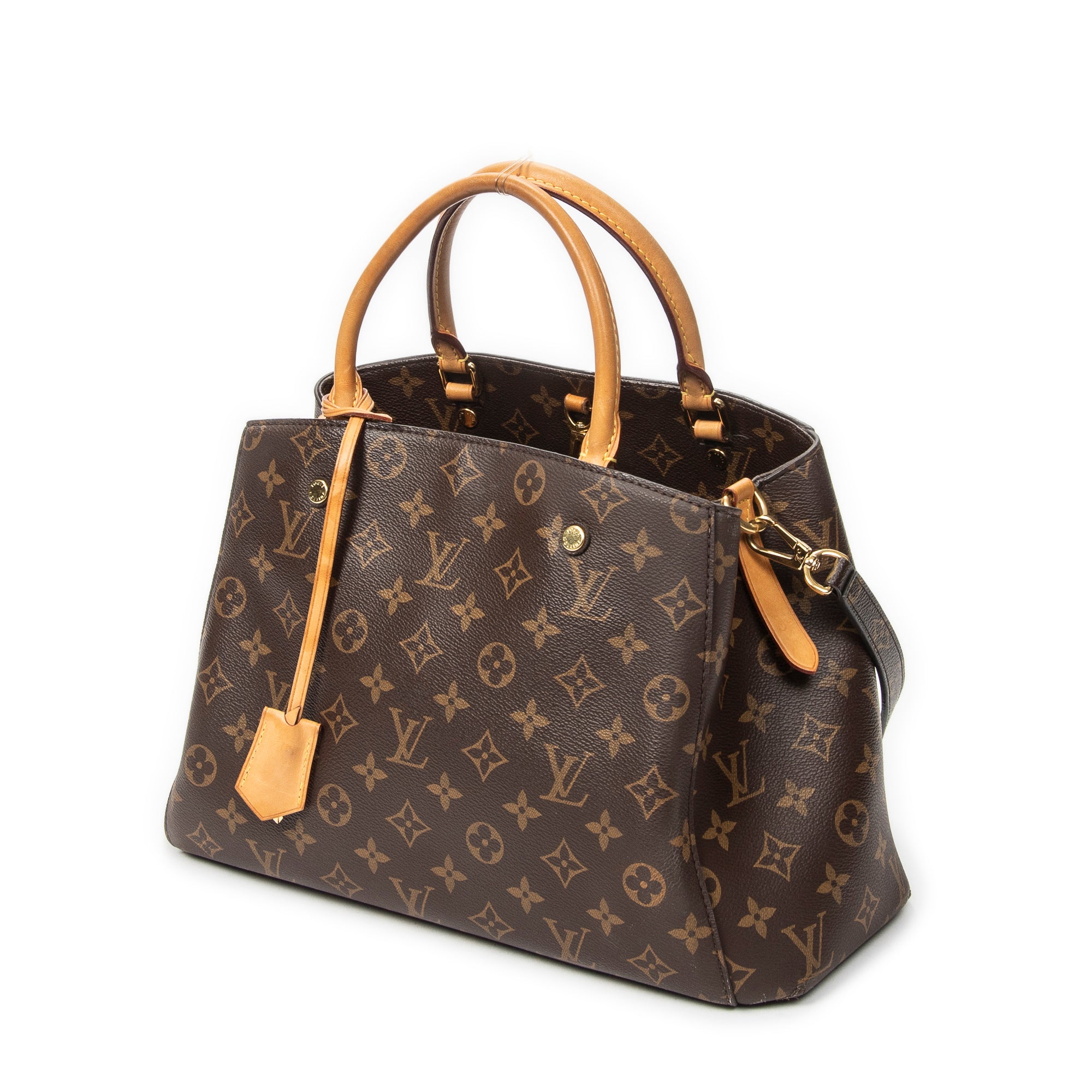 Shoulder Bag Montaigne MM Brown Monogram Canvas