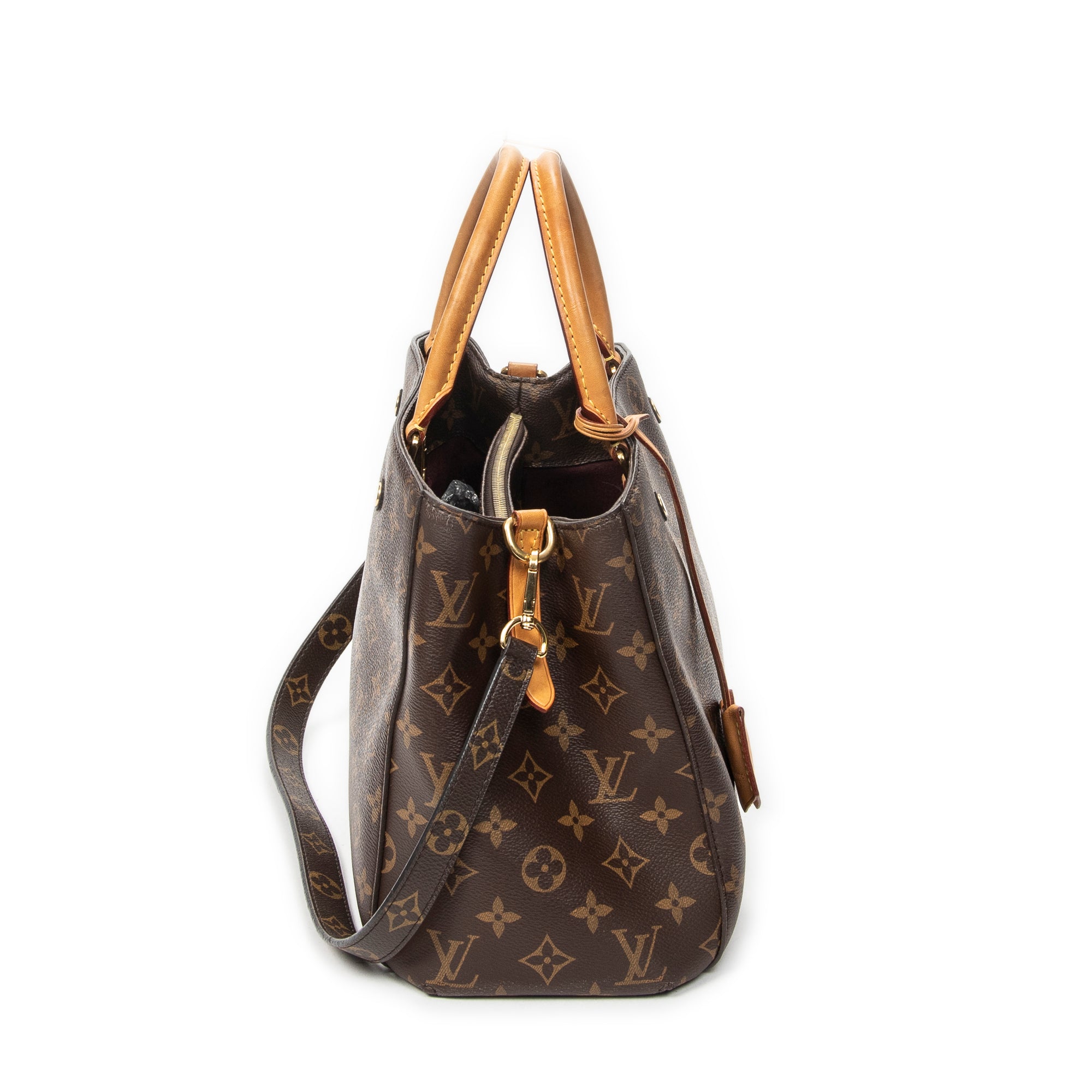 Shoulder Bag Montaigne MM Brown Monogram Canvas