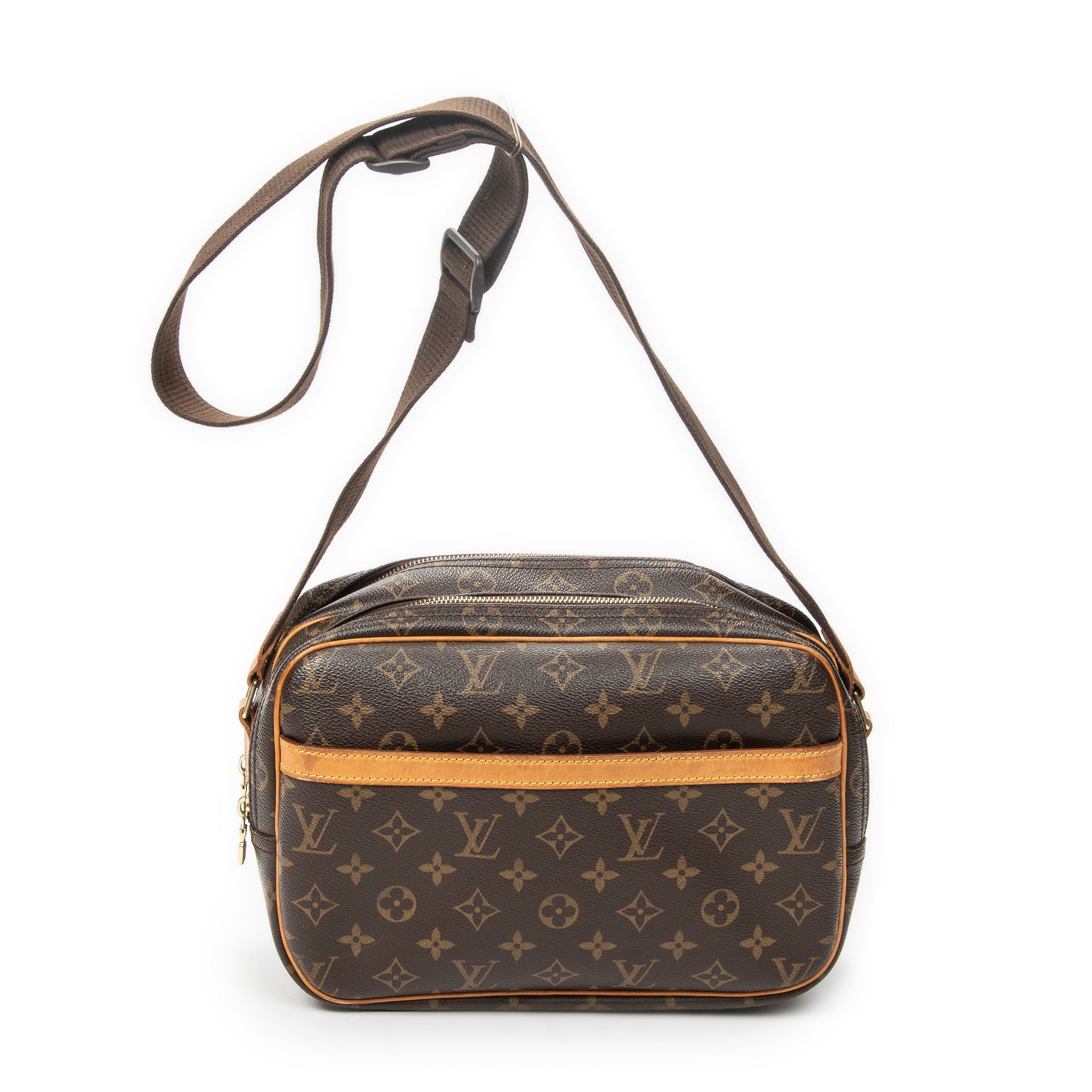 Shoulder Bag Reporter PM Brown Monogram Canvas