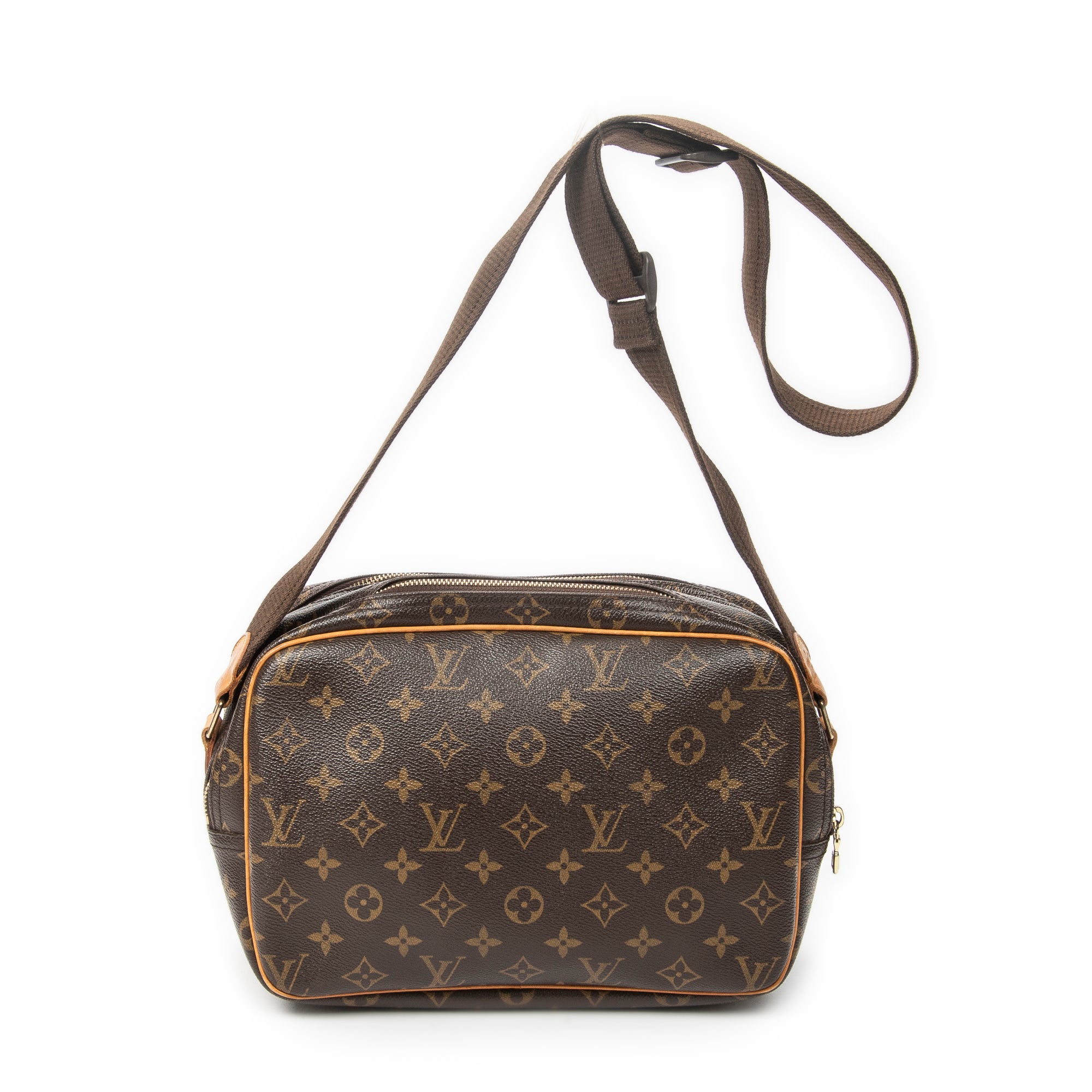 Shoulder Bag Reporter PM Brown Monogram Canvas