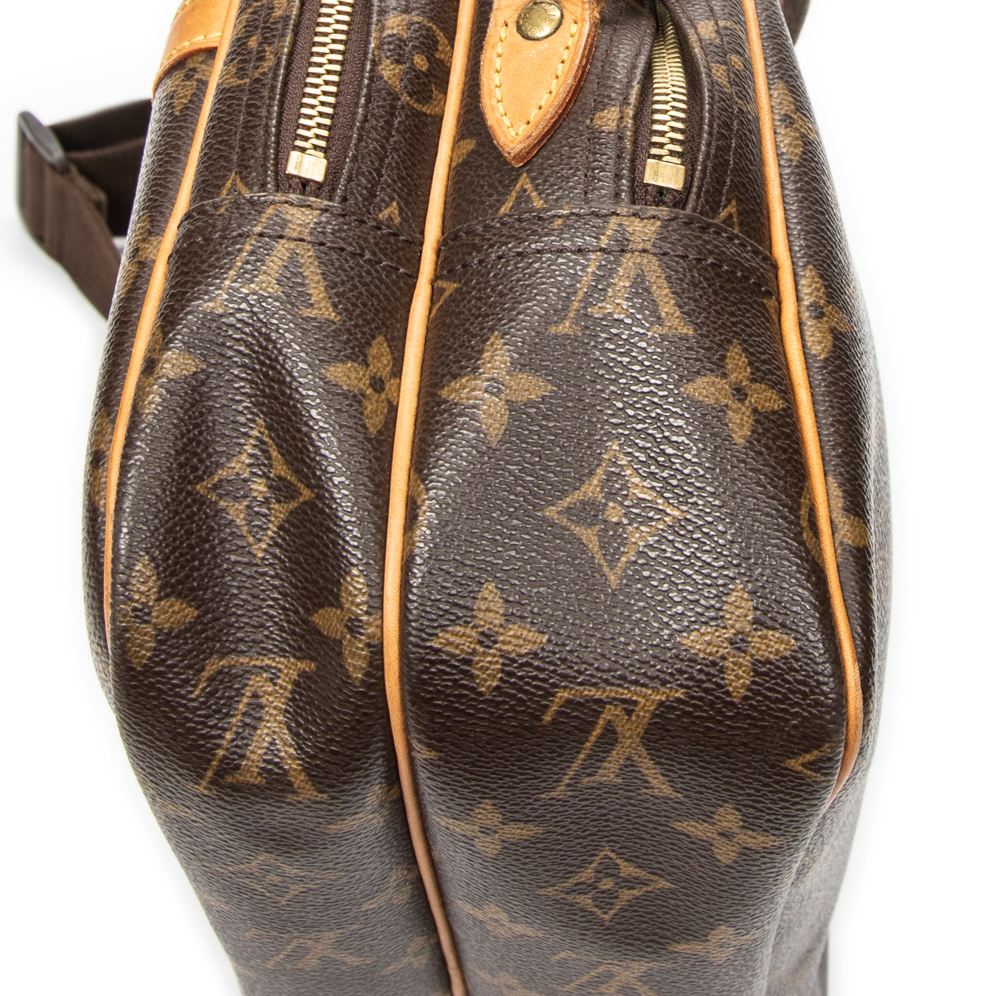 Shoulder Bag Reporter PM Brown Monogram Canvas