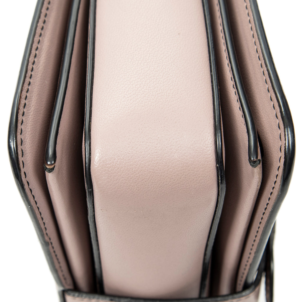 Shoulder Bag Mini Runway Pink Intrecciato Leather