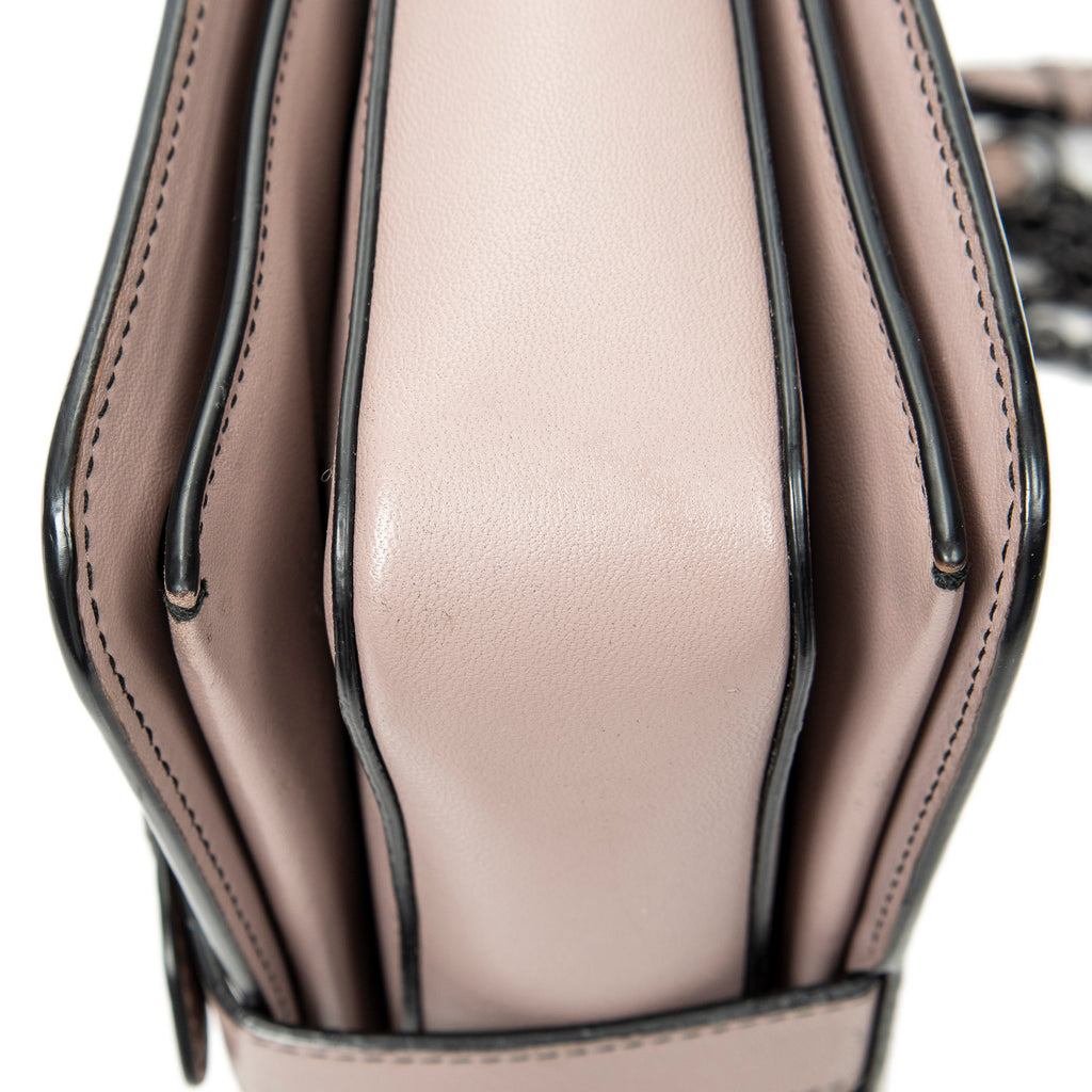 Shoulder Bag Mini Runway Pink Intrecciato Leather