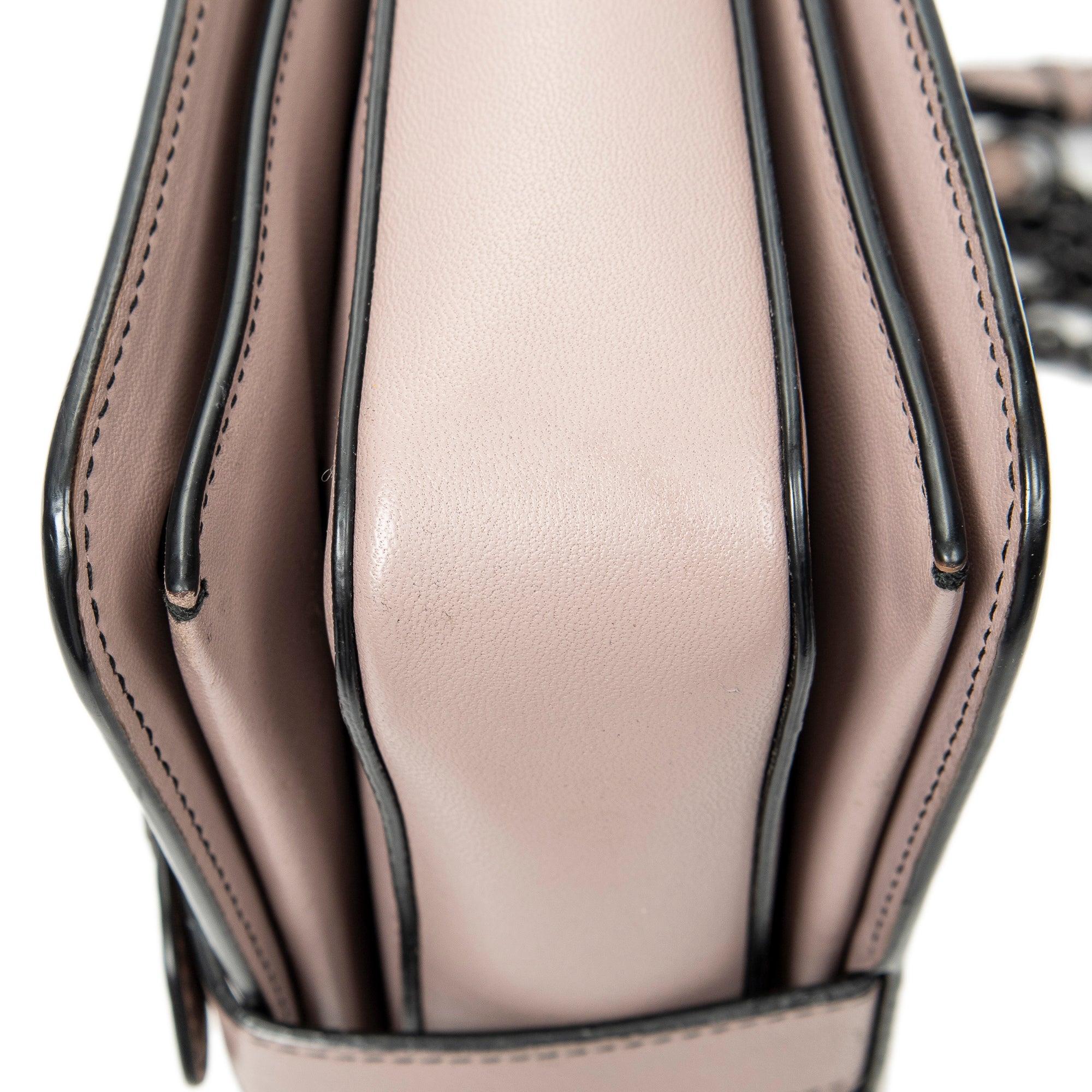 Shoulder Bag Mini Runway Pink Intrecciato Leather