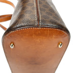 Shoulder Bag Dome Top Handle Brown Macadam Coated Canvas