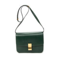 Shoulder Bag Medium Classic Box Crossbody Green Smooth Calfskin Leather