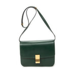 Shoulder Bag Medium Classic Box Crossbody Green Smooth Calfskin Leather