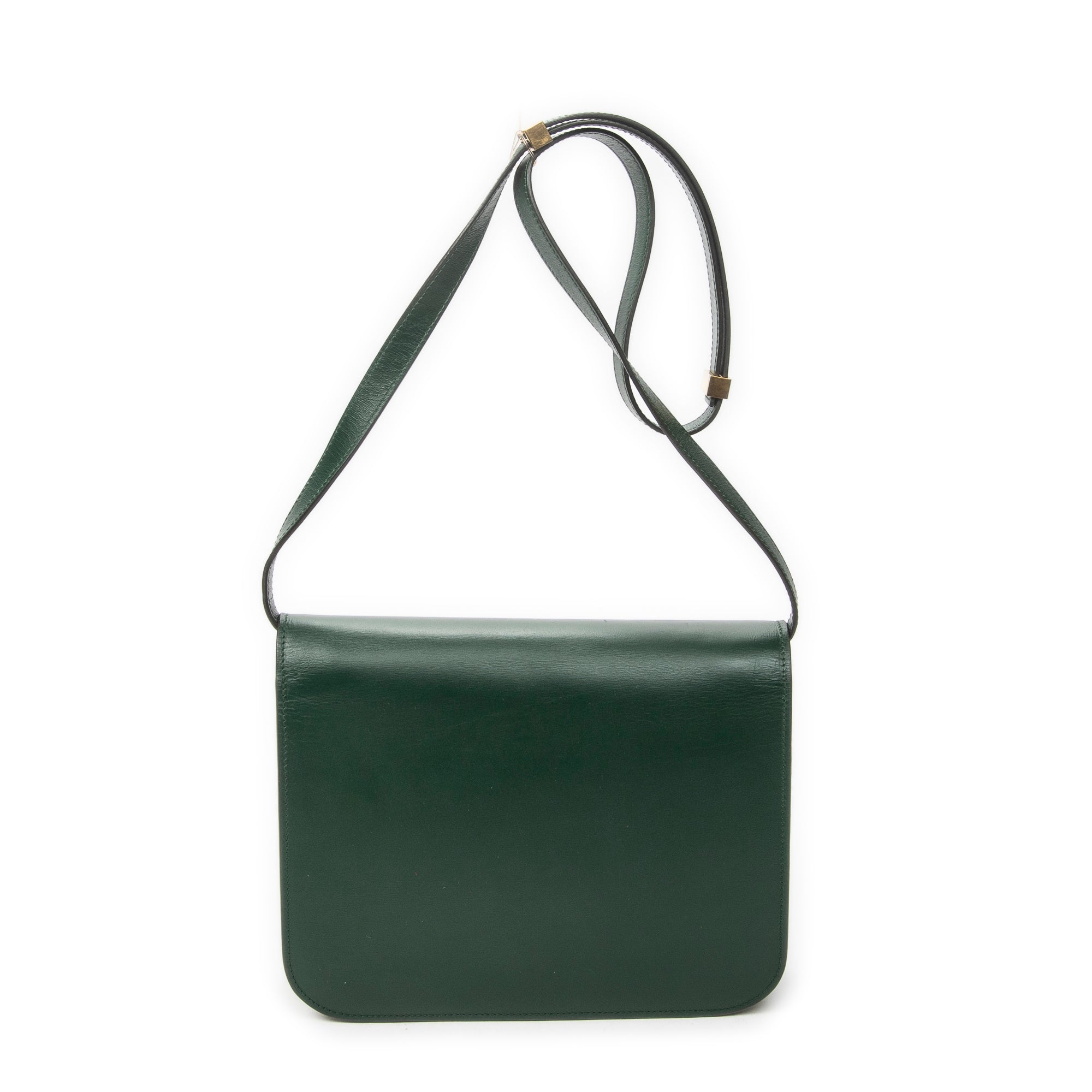 Shoulder Bag Medium Classic Box Crossbody Green Smooth Calfskin Leather