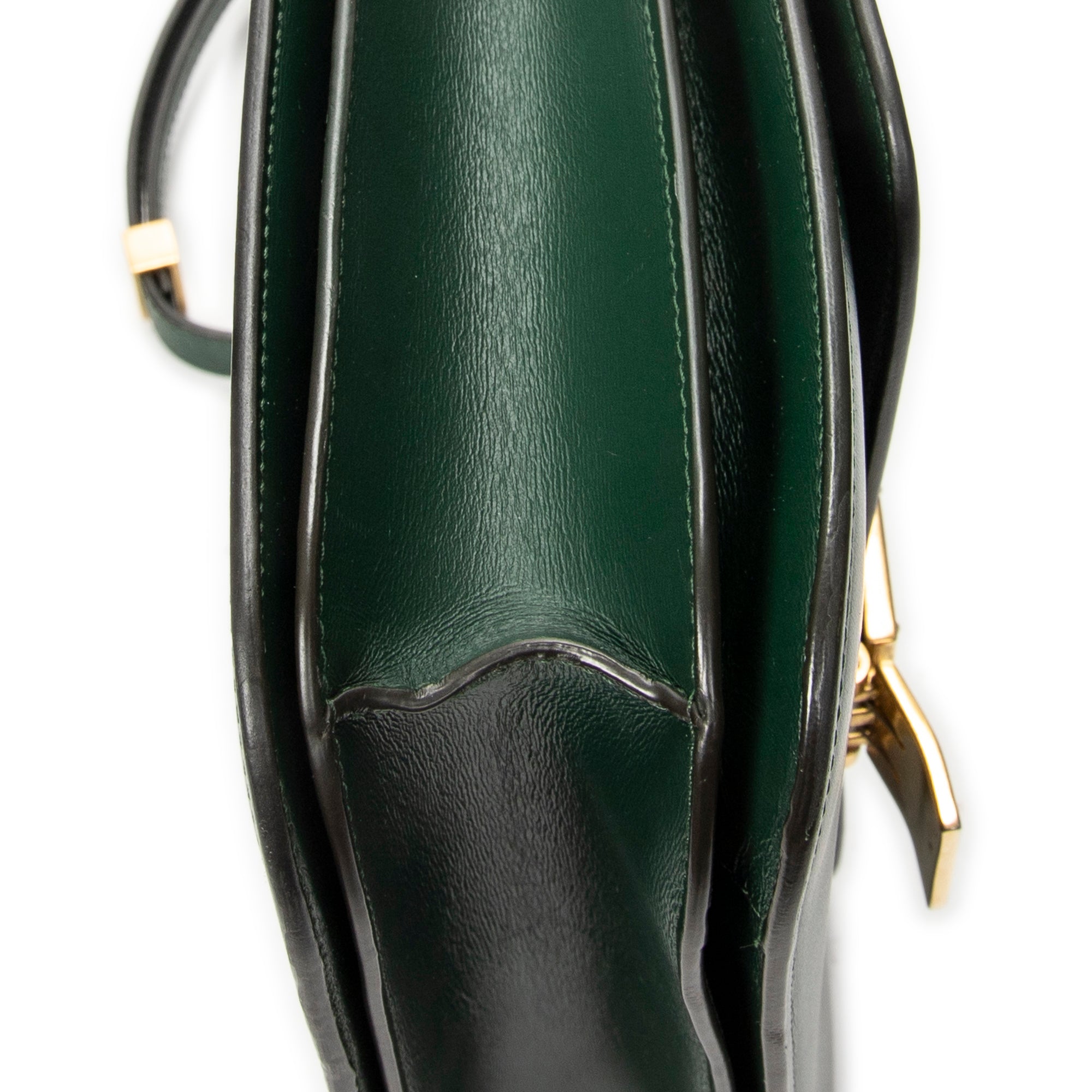 Shoulder Bag Medium Classic Box Crossbody Green Smooth Calfskin Leather